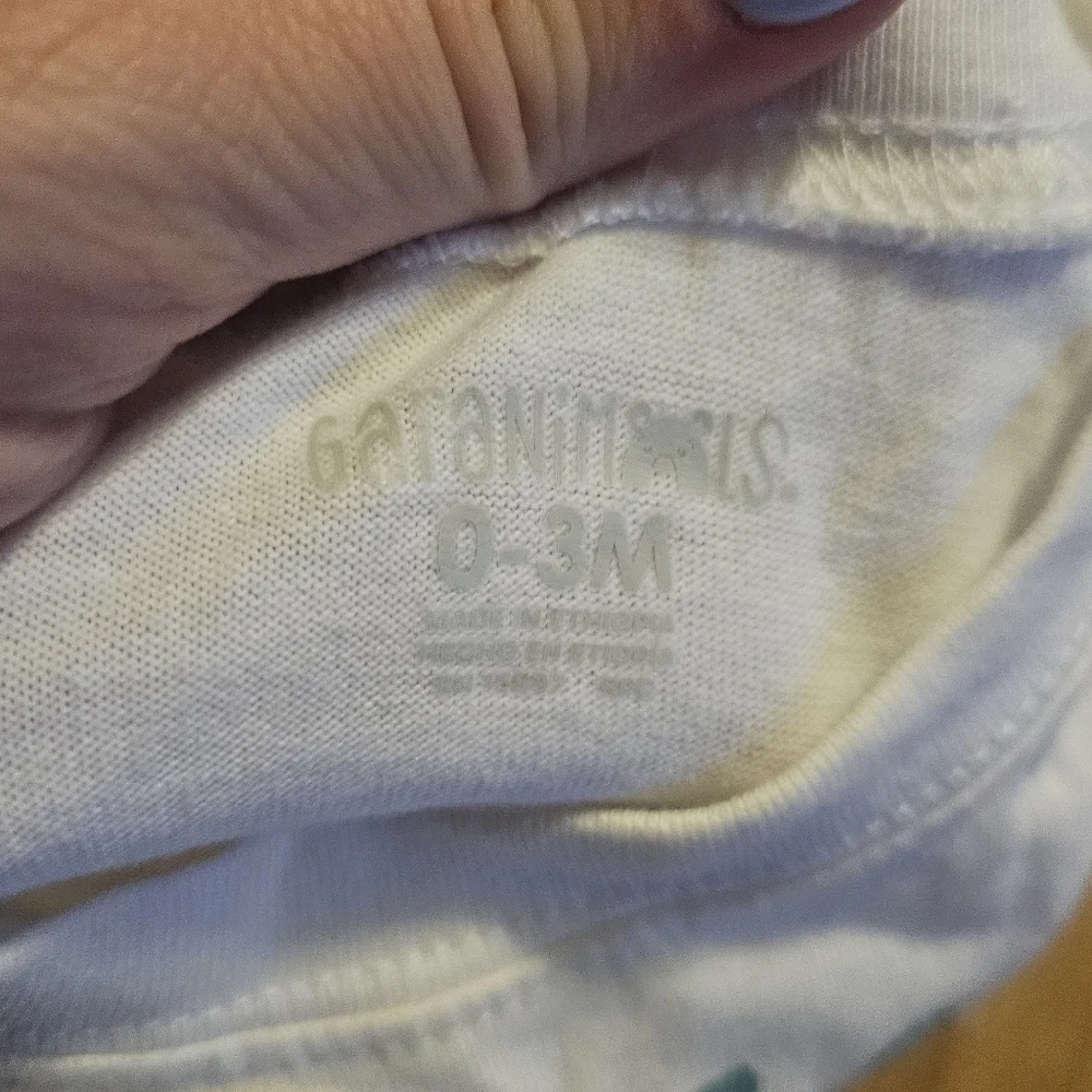 Carter's White Dinosaur Skateboard Tee